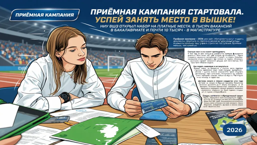 Приёмная кампания стартовала. Успей занять место в Вышке!